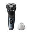 Philips S3144/00 Shaver Series 3000 Wet & Dry Electric Rotary Shaver – 5D Flex Heads & PowerCut Blades