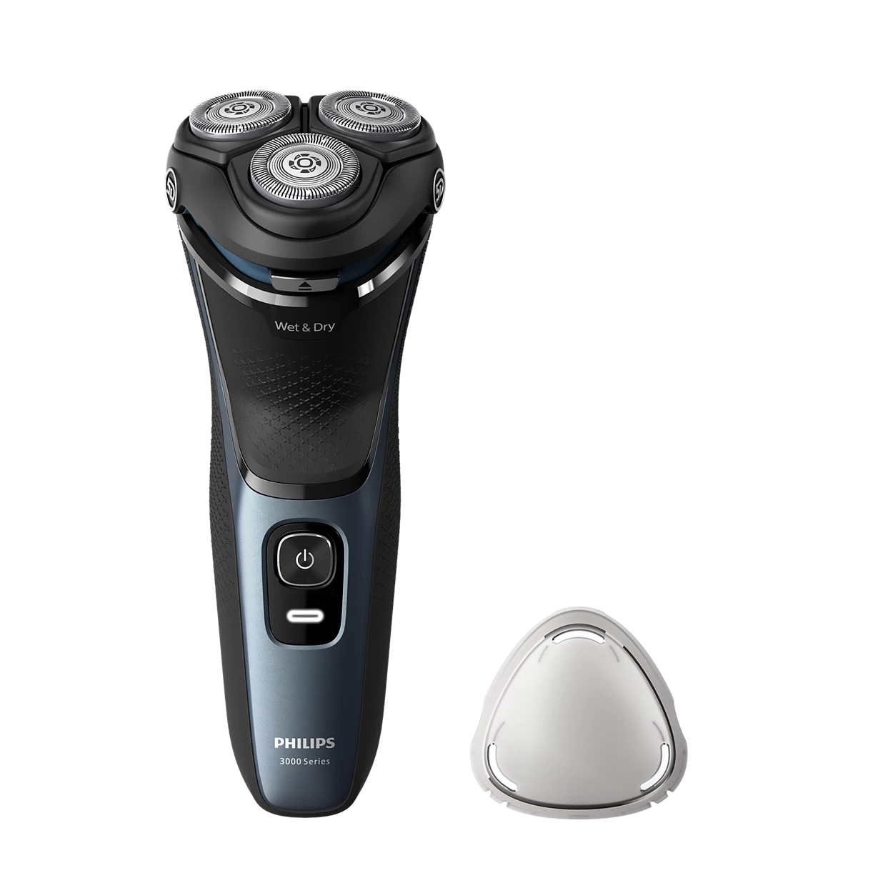 Philips S3144/00 Shaver Series 3000 Wet & Dry Electric Rotary Shaver – 5D Flex Heads & PowerCut Blades