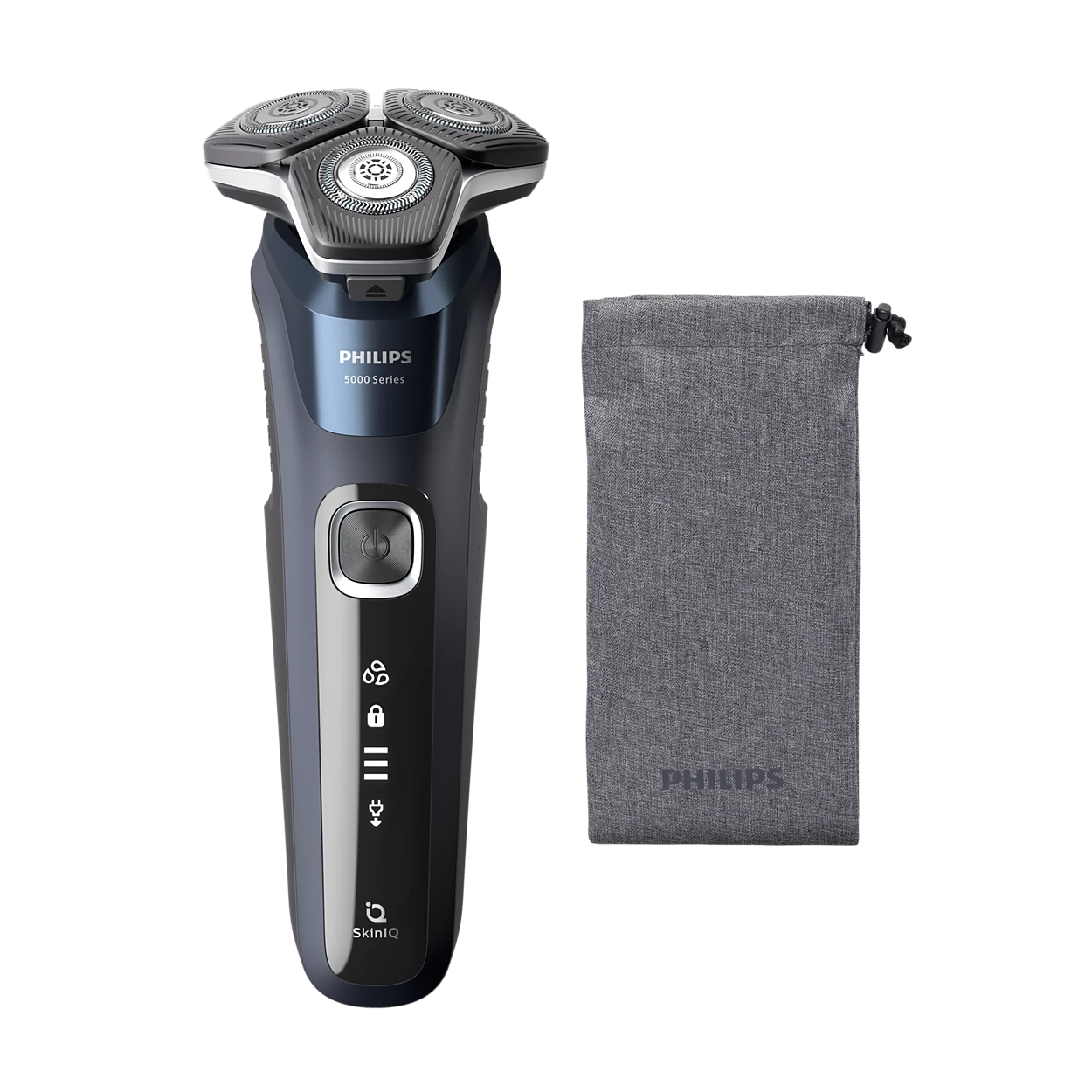 Philips S5885/00 Shaver Series 5000 – Wet & Dry Electric Shaver | SkinIQ Technology, 3D Flex Heads & 60min Runtime