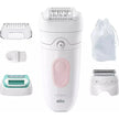 Braun SE5-050 Silk-épil 5 Epilator – Wet & Dry Hair Removal Device with SmartLight, MicroGrip Tweezers & 40 Min Runtime