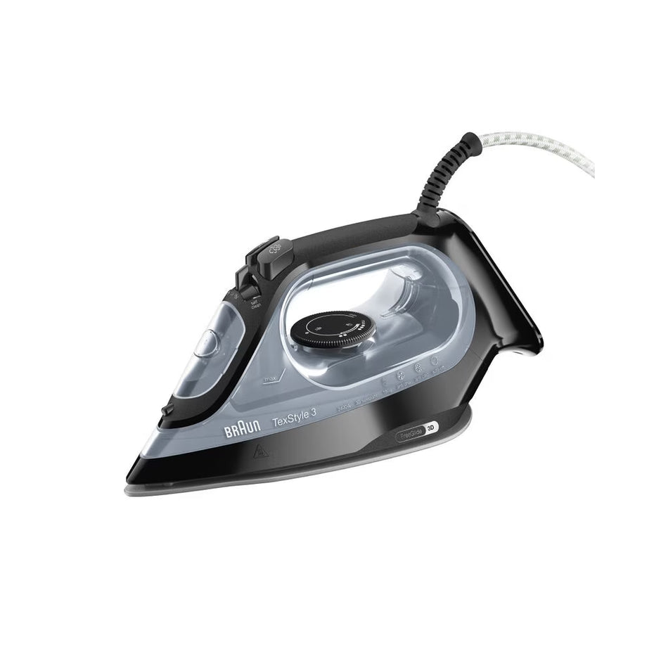 Braun SI3055 Steam Iron 2400W – SuperCeramic Soleplate Iron with Powerful Steam & Anti-Drip System