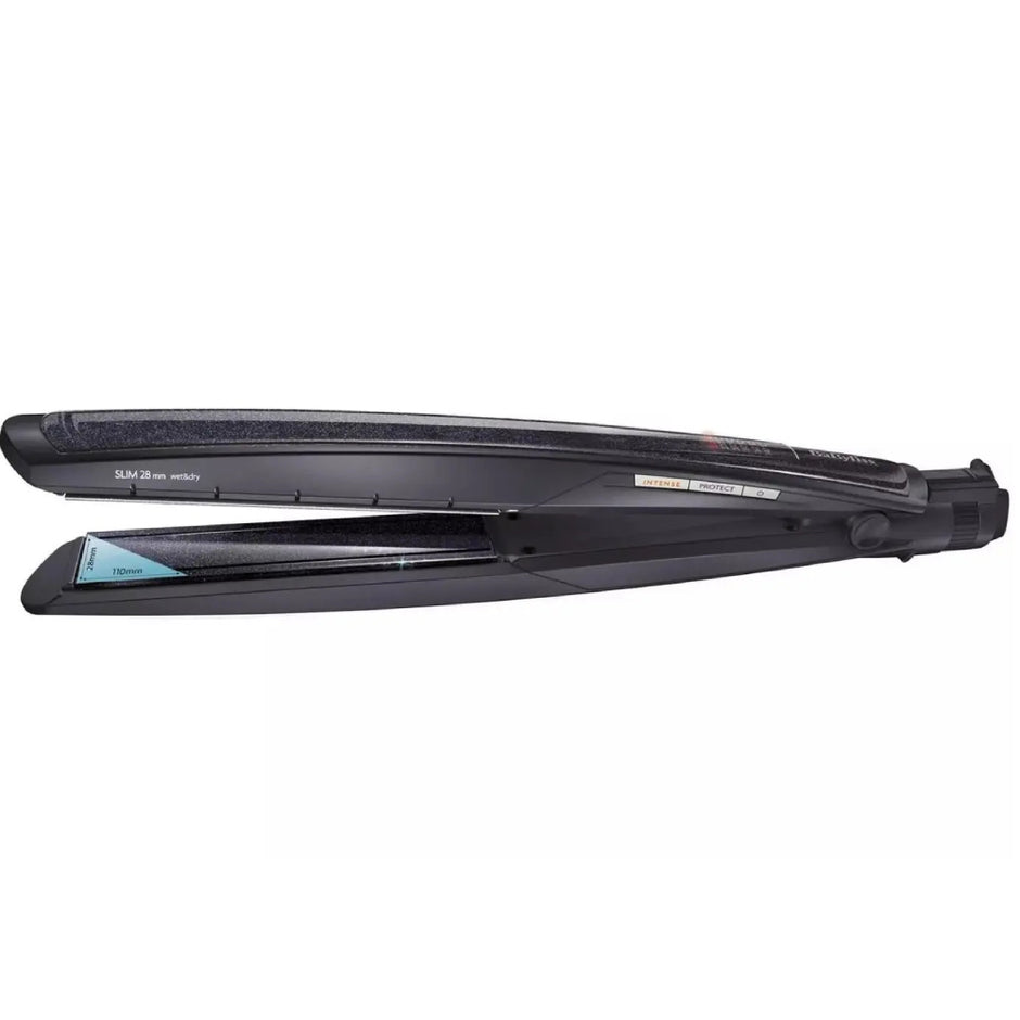 BaByliss ST327E Hair Straightener – 28mm Diamond Ceramic Plates Wet & Dry 235°C Styling Iron