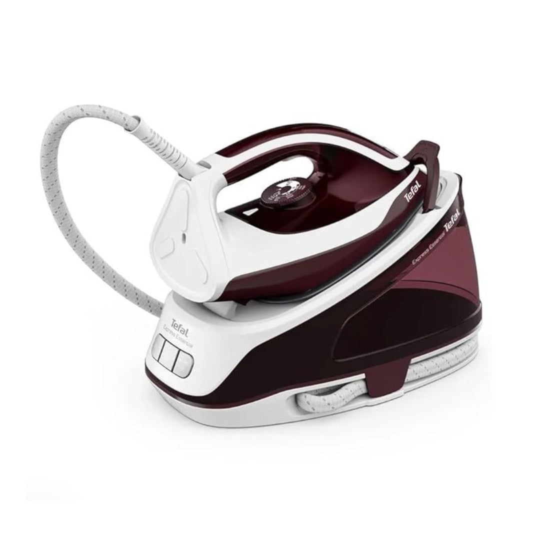Tefal Express Essential SV6120 7A Steam Generator Iron – 2200W, 5.5 Bar, 120g/min Steam, 1.4L Tank, 320g Boost