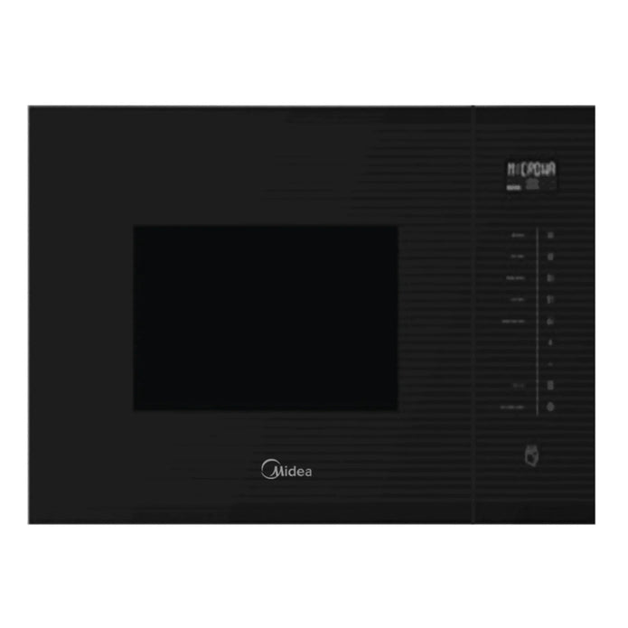 Midea 25L Built-In Microwave with Grill 900W Black Glass TG928HN6
