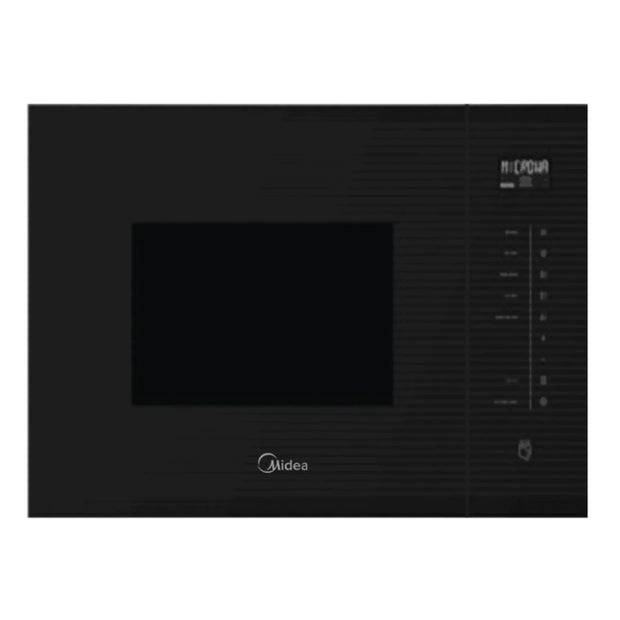 Midea 25L Built-In Microwave with Grill 900W Black Glass TG928HN6