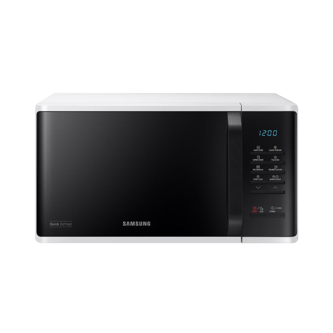 Samsung MS23K3513AW/SG 23L Solo Microwave Oven Quick Defrost Ceramic Inside