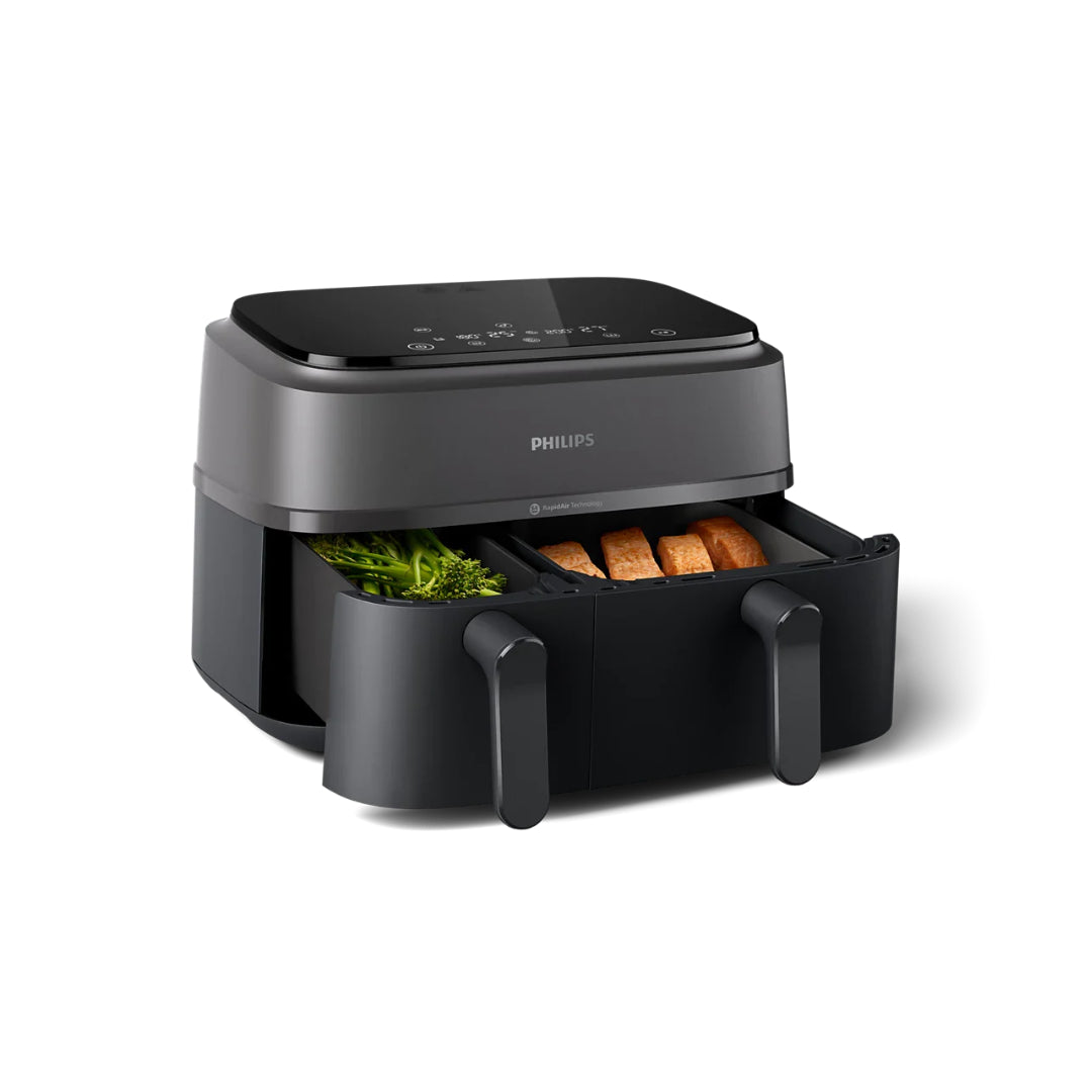 Philips NA350 Dual Basket Air Fryer 2750W 9L – 2 Drawers & Sync Cooking