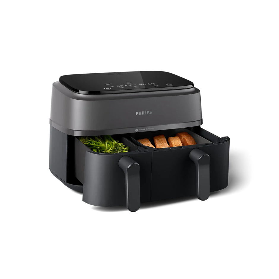 Philips NA350 Dual Basket Air Fryer 2750W 9L – 2 Drawers & Sync Cooking