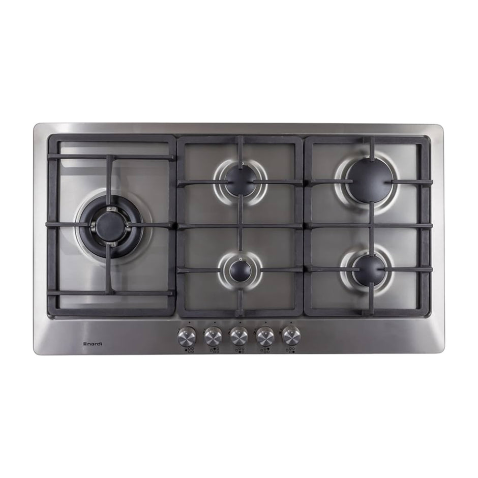 Nardi VG95EAVX Built-In Gas Hob 90cm 5 Burners Stainless Steel