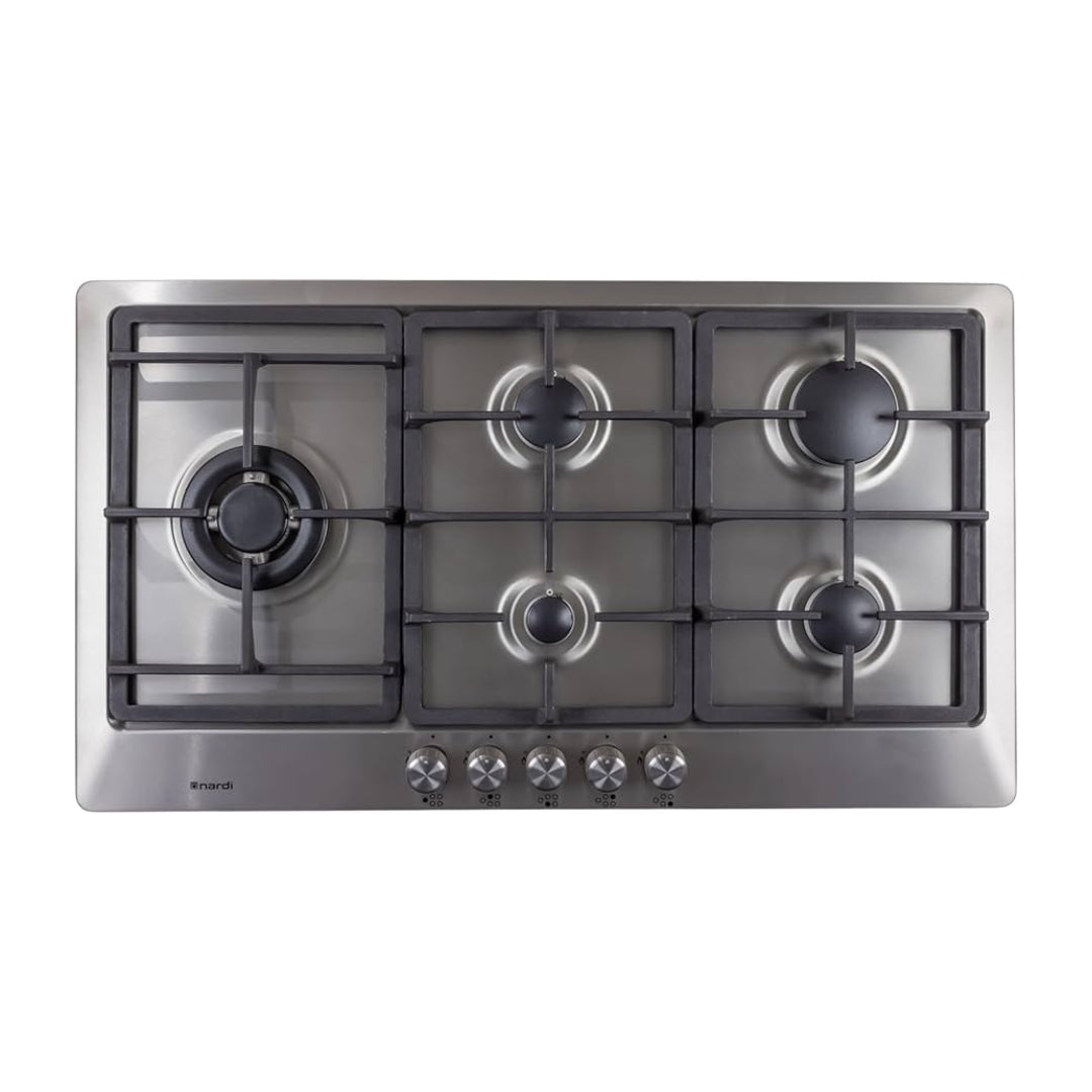 Nardi VG95EAVX Built-In Gas Hob 90cm 5 Burners Stainless Steel