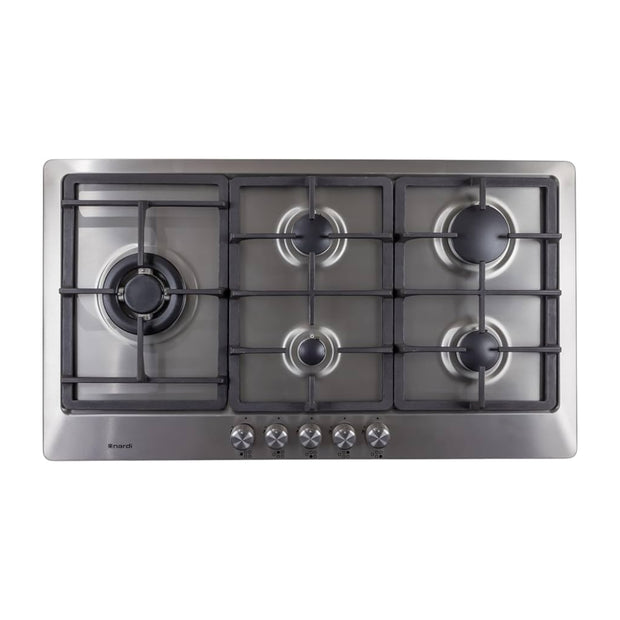Nardi VG95EAVX Built-In Gas Hob 90cm 5 Burners Stainless Steel