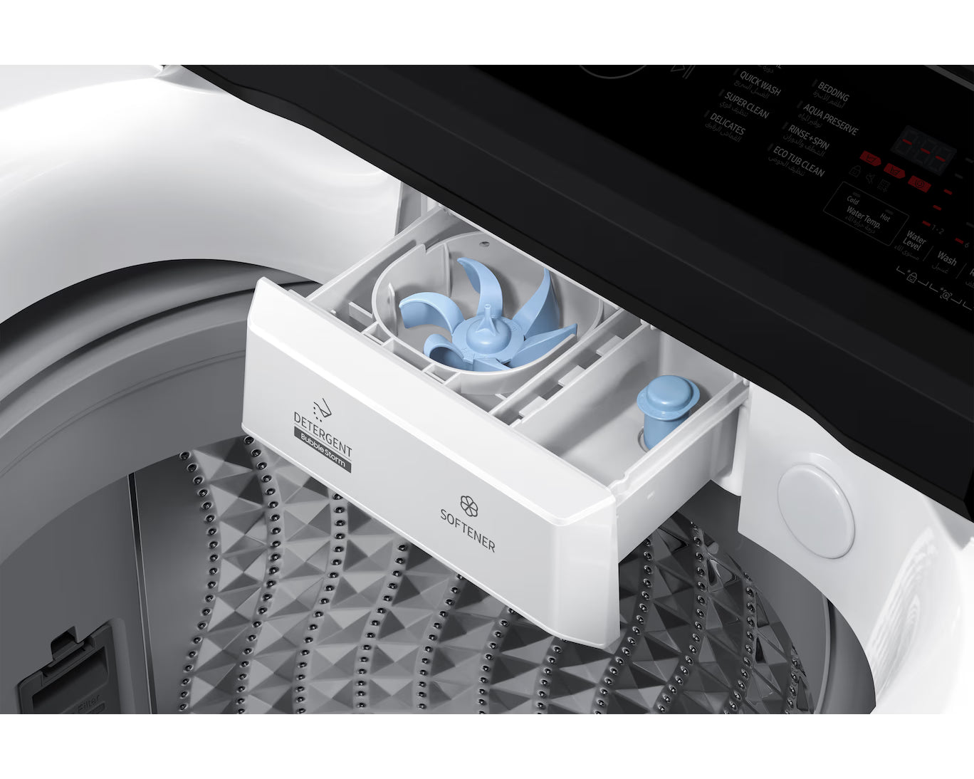 Samsung WA15CG5441BWRQ 15KG Top Load Washing Machine EcoBubble Digital Inverter