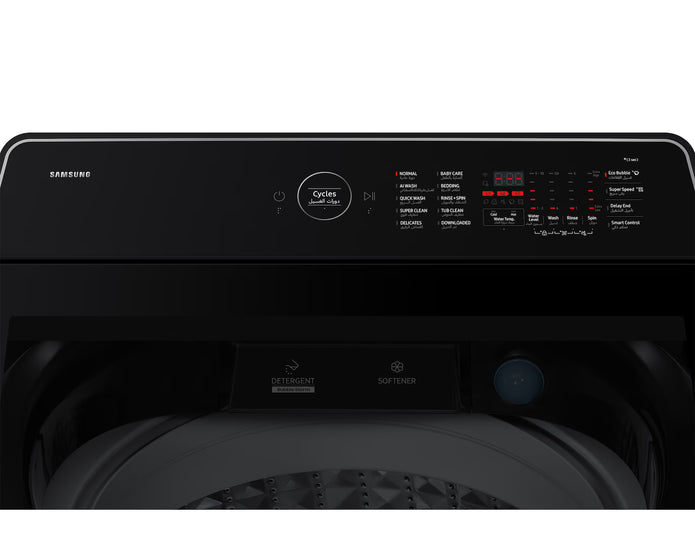 Samsung WA80F19S8BRQ 19KG Bespoke AI Top Load Washing Machine EcoBubble