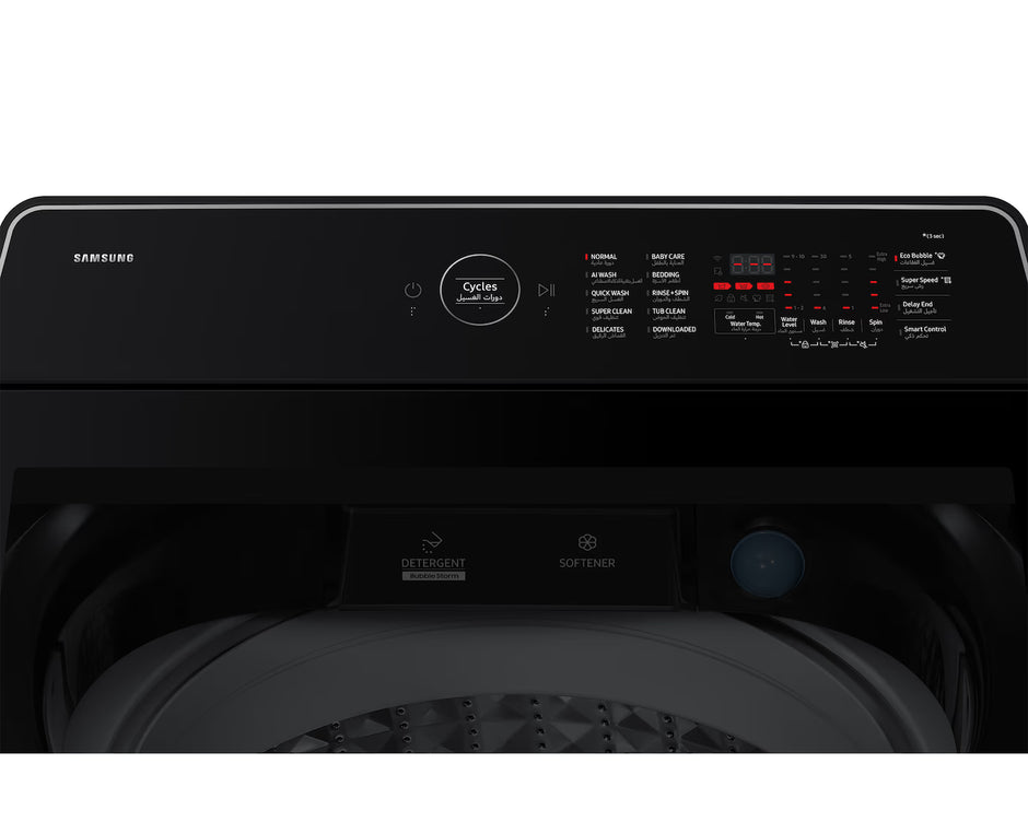 Samsung WA80F19S8BRQ 19KG Bespoke AI Top Load Washing Machine EcoBubble