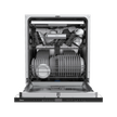 Midea Built-In Smart Dishwasher 14 Place WQP14-W7703M – WiFi, Auto Open, 3 Racks, Silver