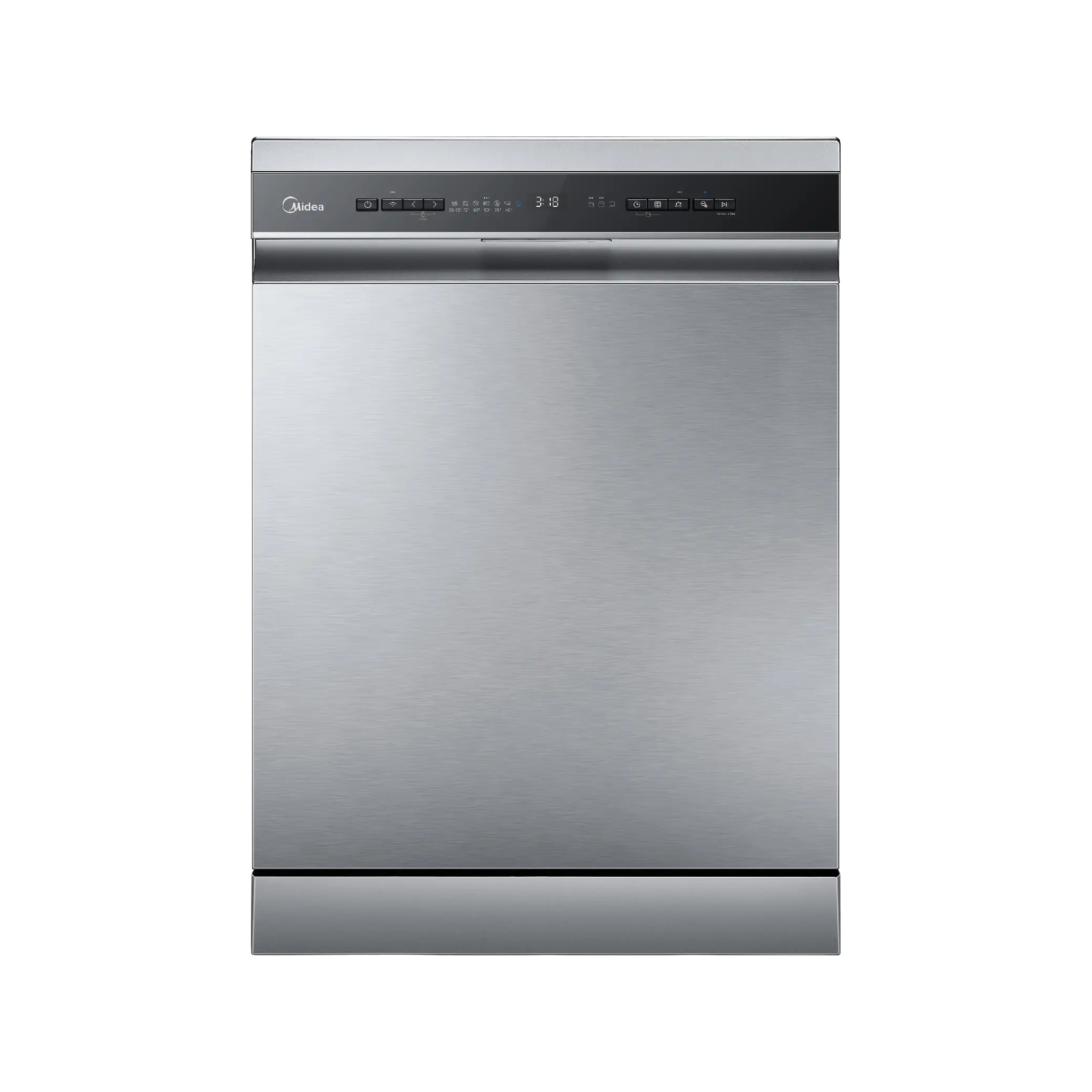 Midea 15 Place Smart Dishwasher WQP15-W7633D(SS)-LB – WiFi, Auto Open, 3 Racks, Stainless Steel