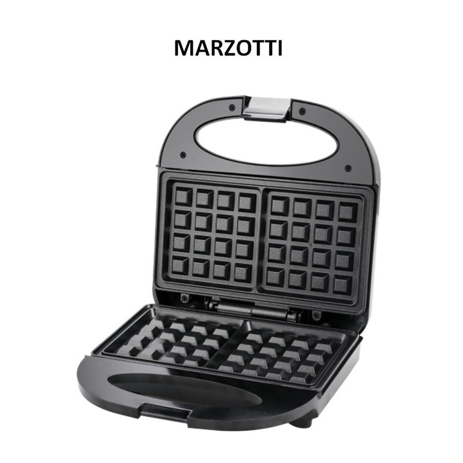 Marzotti MZSG3D 750W 2-Slice Waffle Maker with Non-Stick Plates & Adjustable Thermostat