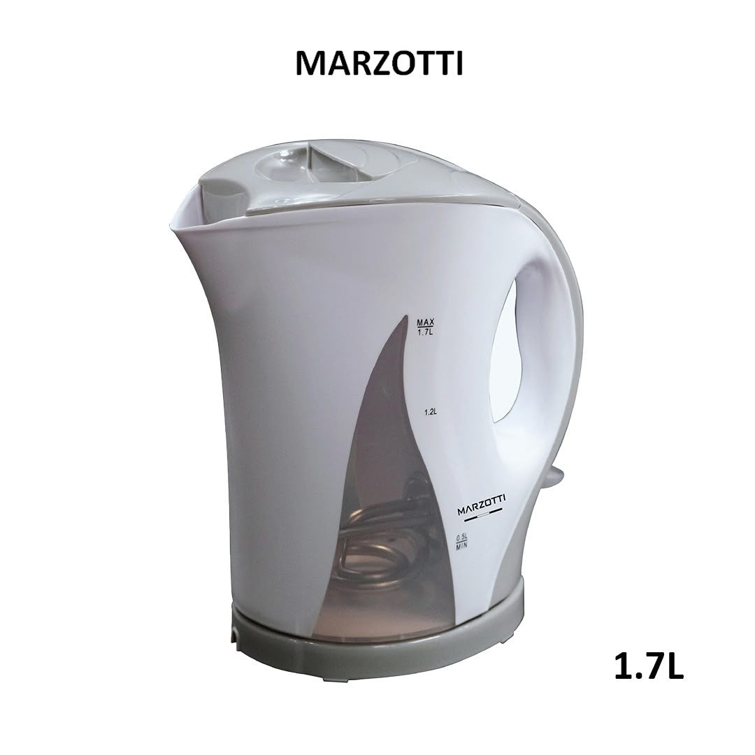 Marzotti MZKT1A / MZKT1B 1.7L Electric Kettle 1850-2200W with Rapid Boil & Overheat Protection