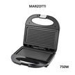 Marzotti MZSG1D Sandwich Maker Electric Grill 750W 2 Slice