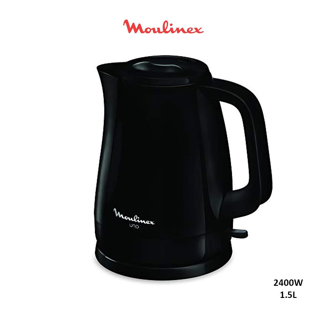 Moulinex BY150827 Uno Electric Kettle 1.5L 2400W Black