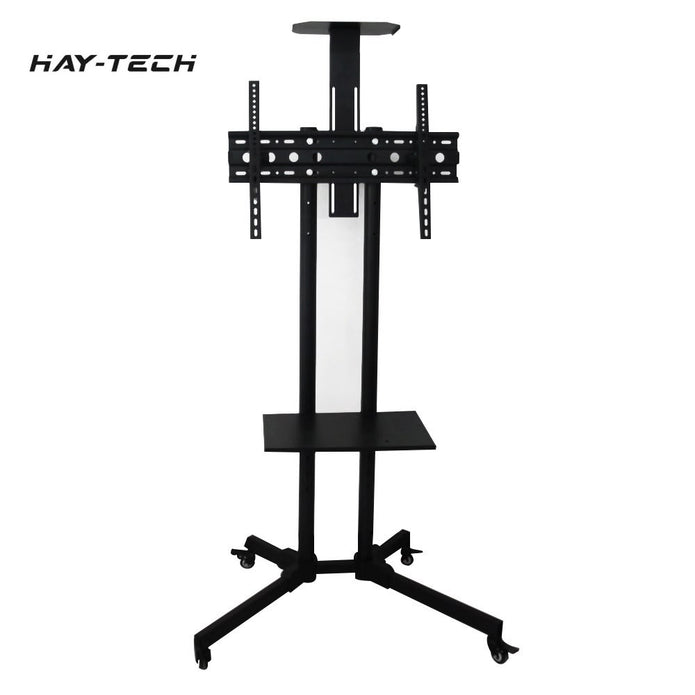HAY-TECH TVC3-3E Mobile TV Floor Stand with Wheels and Shelf