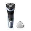 Philips X3063/00 Shaver 3000X Series Wet & Dry Electric Shaver – 27 Blades, 3D Floating Heads, Pop-Up Trimmer & 45min Runtime