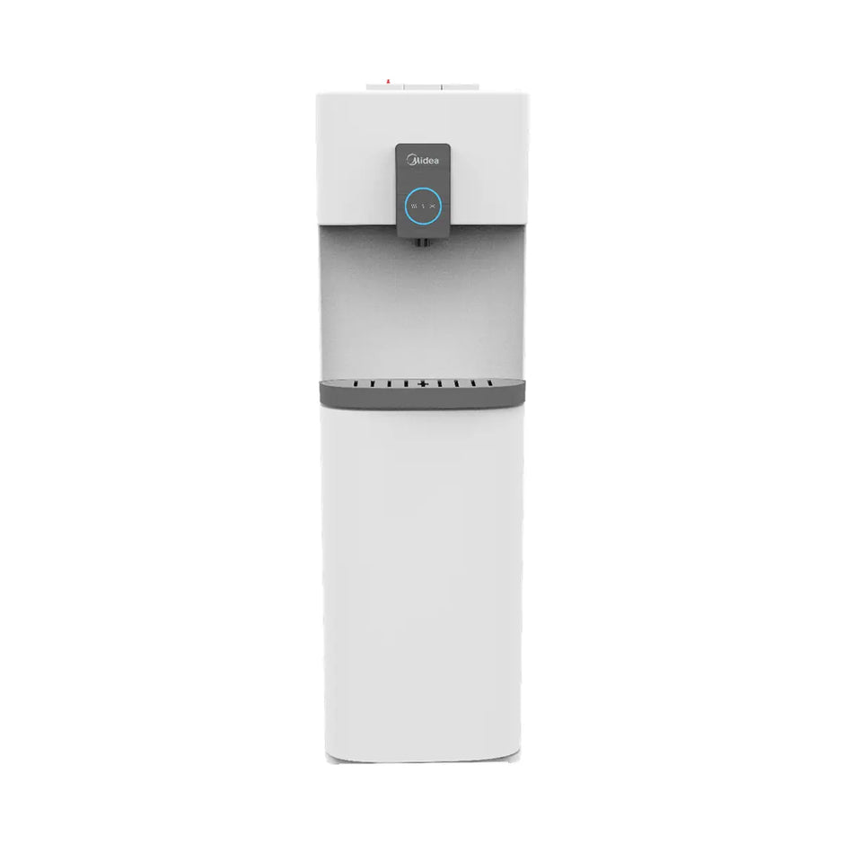 Midea Water Dispenser YL2036S-W GCC – 3 Taps Hot Cold & Room, Bottom Load, Compressor Cooling, White