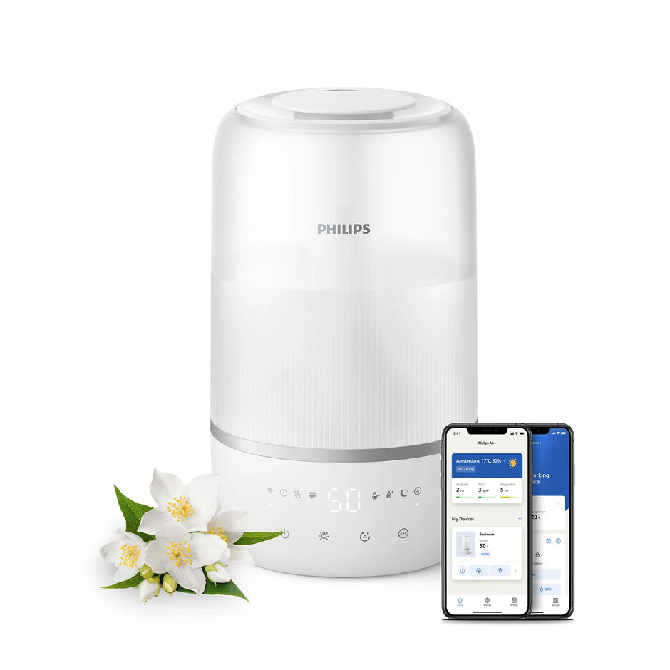 Philips HU1509 Ultrasonic Humidifier – Quiet Cool Mist Air Humidifier for Bedroom & Home